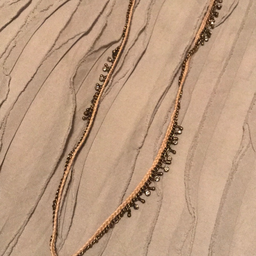 Urban Outfitters Rope and Rhinestone necklace